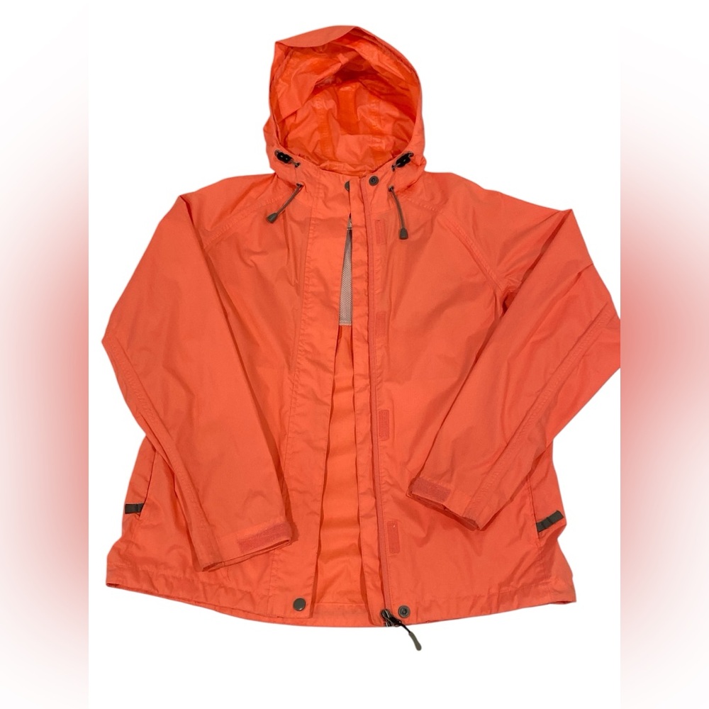 White Sierra Coral Hooded Ultralight Windbreaker Jacket - EC - Women’s Small